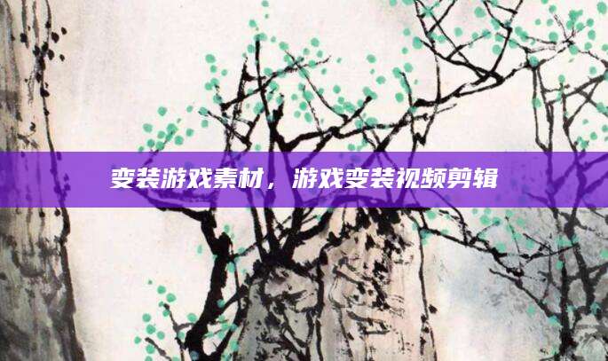 变装游戏素材，游戏变装视频剪辑