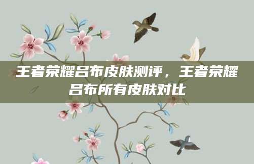 王者荣耀吕布皮肤测评，王者荣耀吕布所有皮肤对比