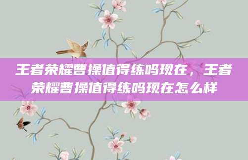 王者荣耀曹操值得练吗现在,王者荣耀曹操值得练吗现在怎么样